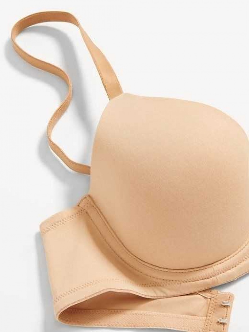 Old Navy Full-Coverage Underwire Demi Bra Brown | DRX345107