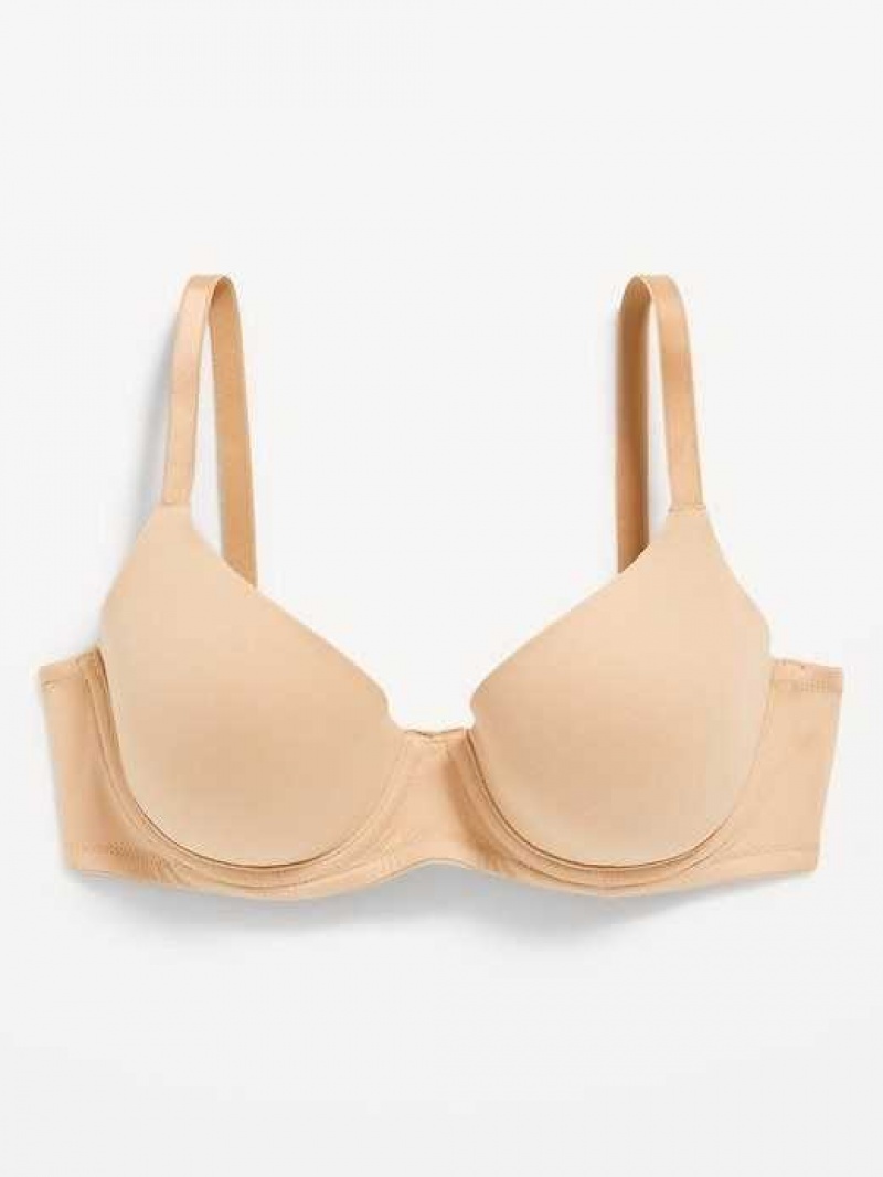 Old Navy Full-Coverage Underwire Demi Bra Brown | DRX345107