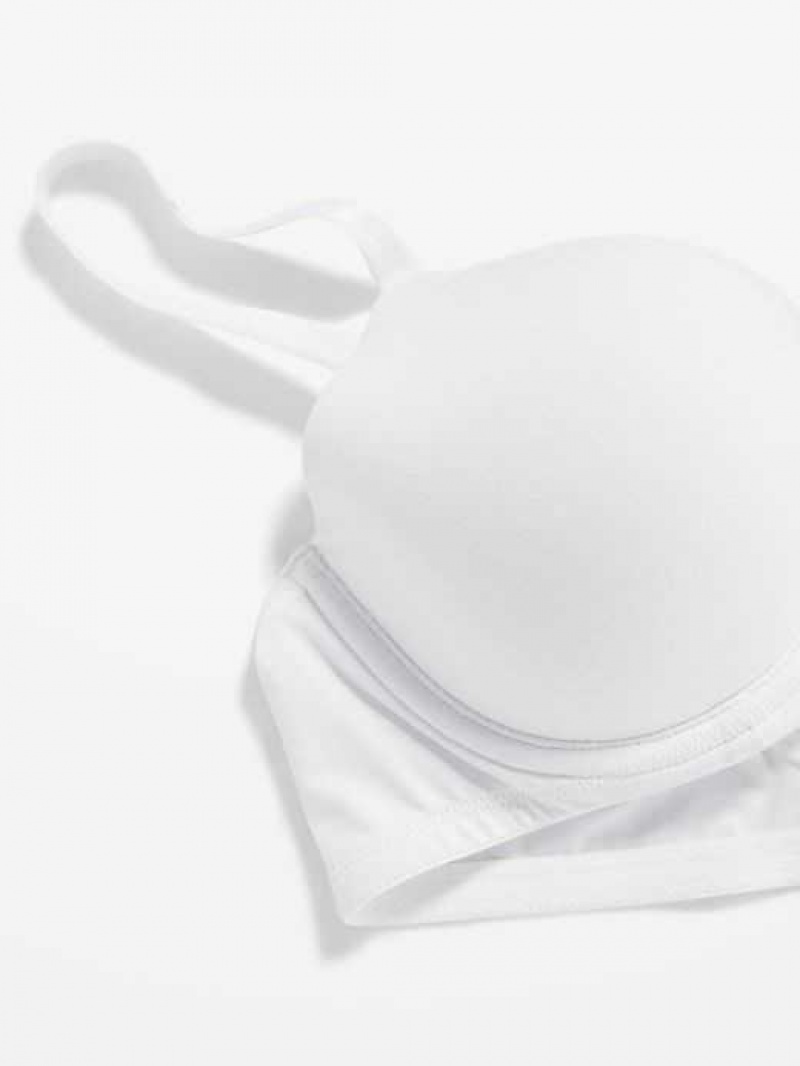 Old Navy Full-Coverage Underwire Demi Bra White | BQP049215