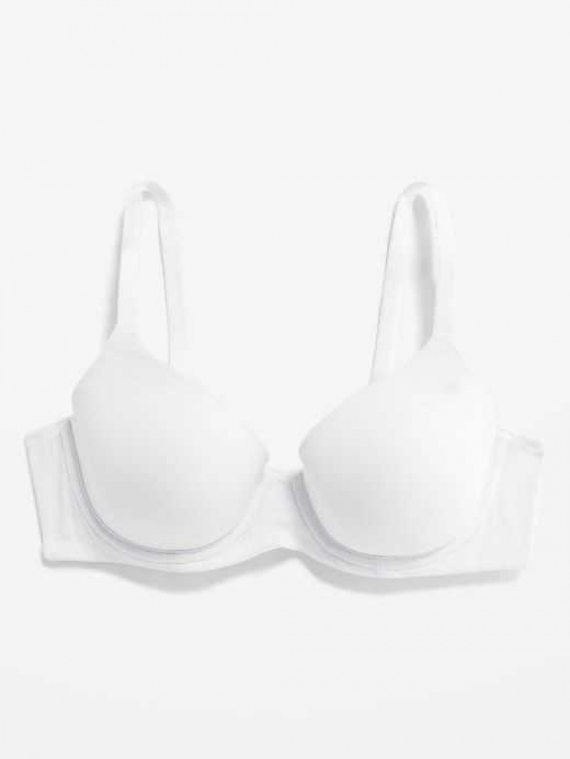 Old Navy Full-Coverage Underwire Demi Bra White | BQP049215