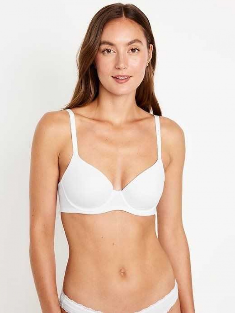 Old Navy Full-Coverage Underwire Demi Bra White | BQP049215