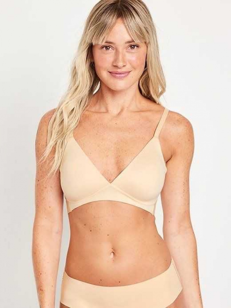 Old Navy Full-Coverage Wireless Innovation Bra Frappe | TYX496075