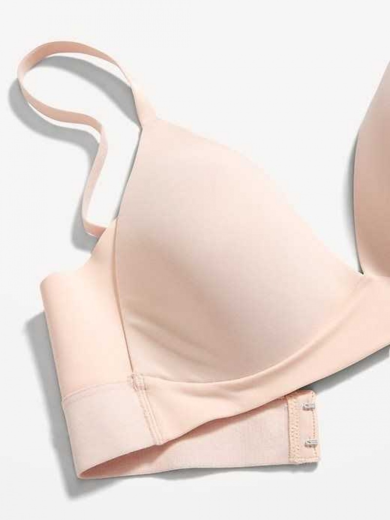 Old Navy Full-Coverage Wireless Innovation Bra Pink | SOW871594