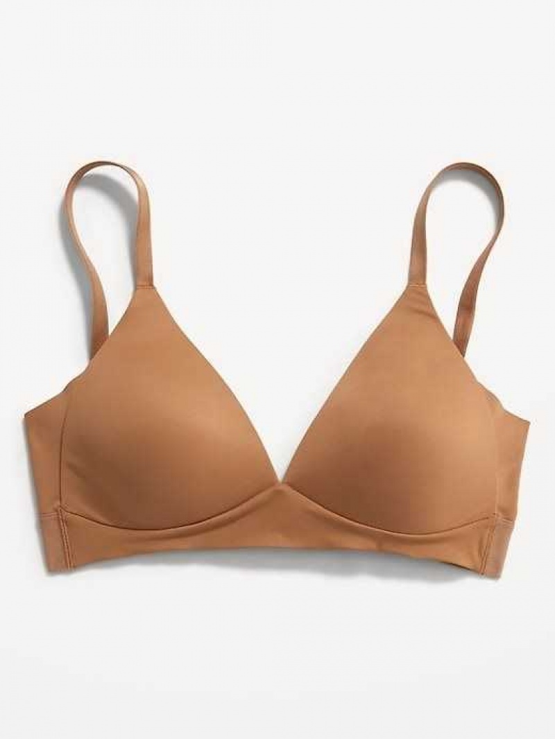 Old Navy Full-Coverage Wireless Innovation Bra Beige | KHA509213