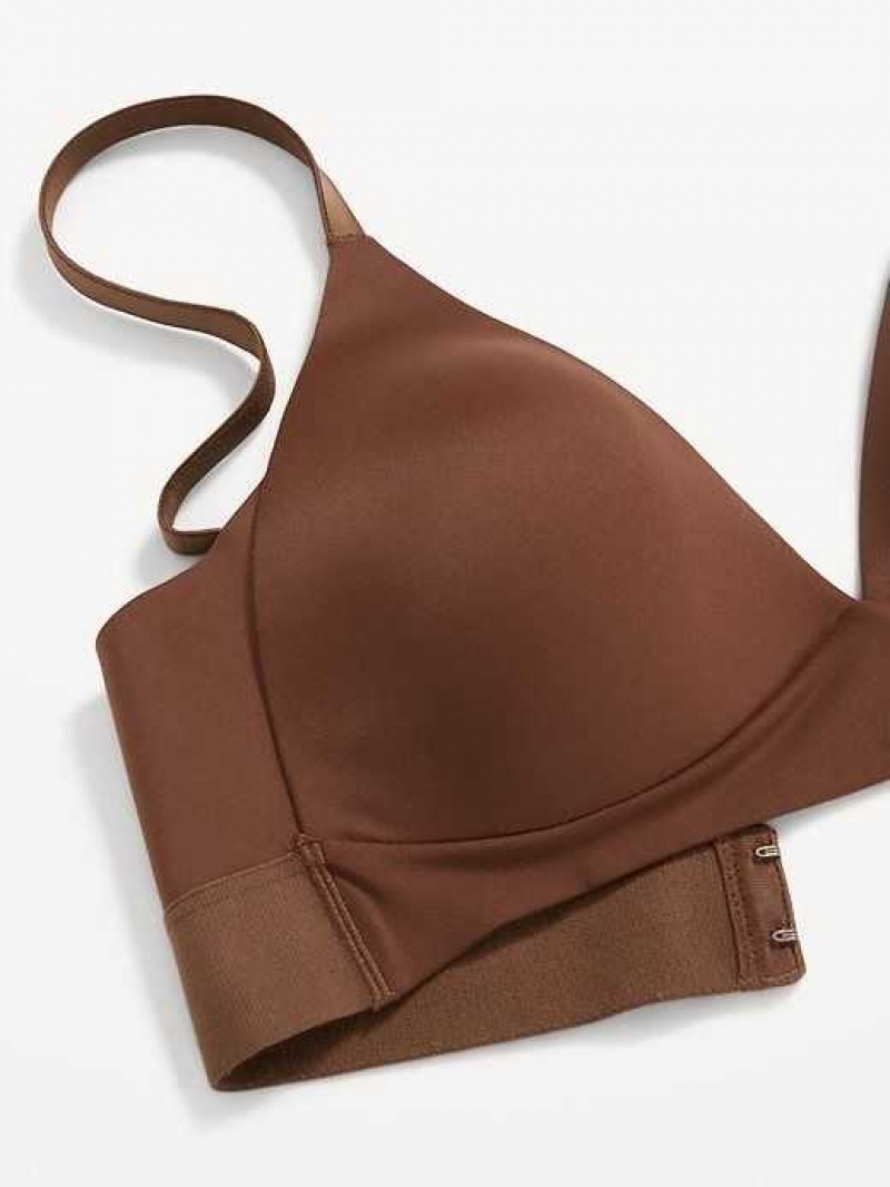 Old Navy Full-Coverage Wireless Innovation Bra Dark Walnut | YKJ849507