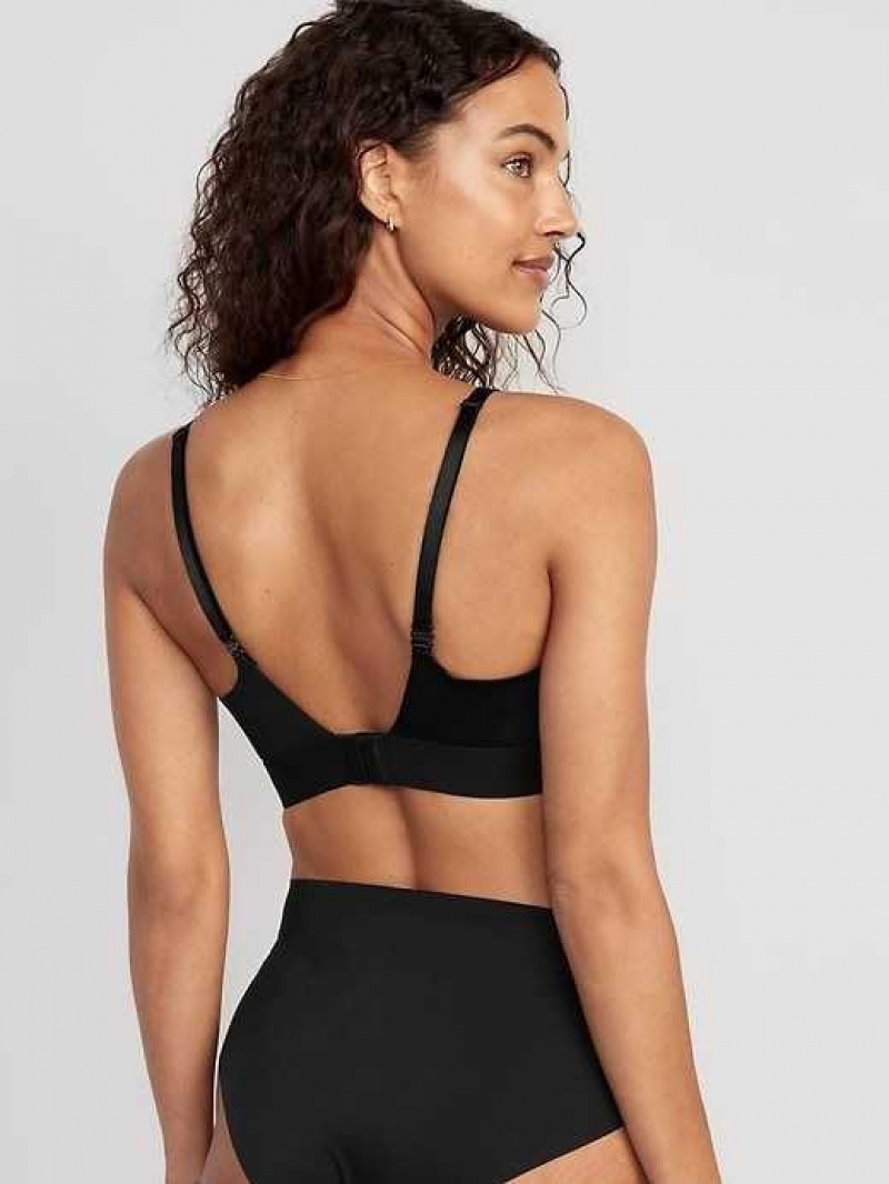 Old Navy Full-Coverage Wireless Innovation Bra Black | IVT608259