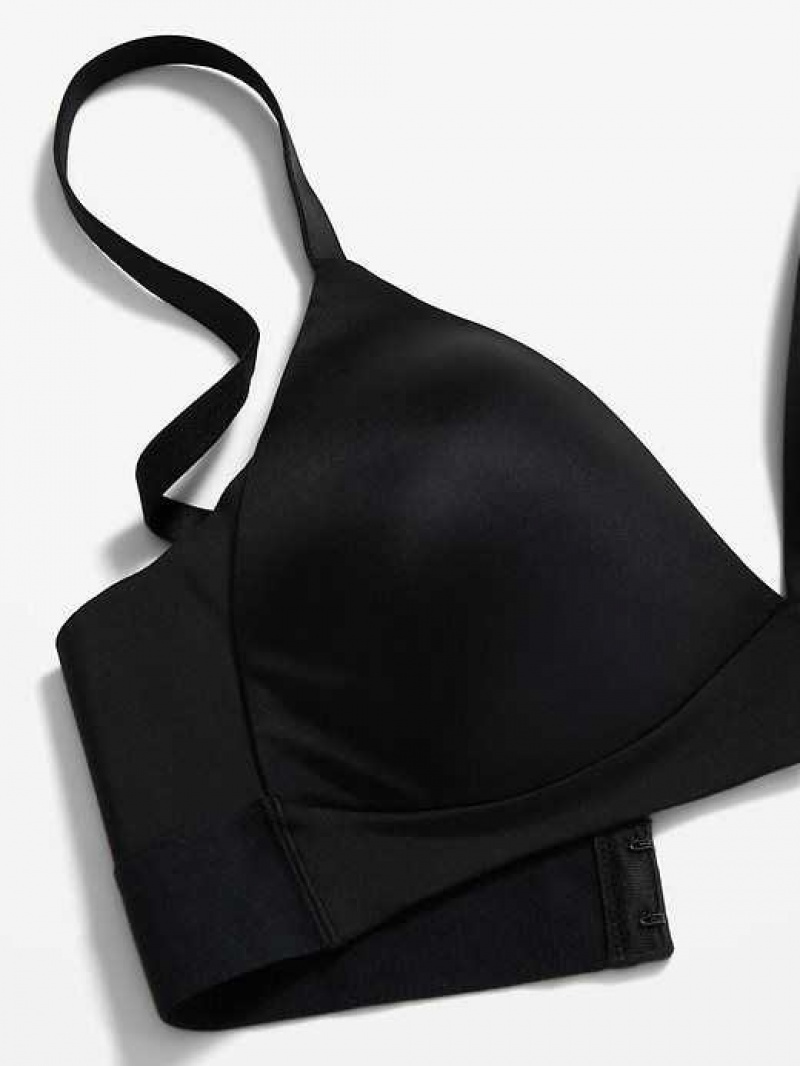 Old Navy Full-Coverage Wireless Innovation Bra Black | IVT608259