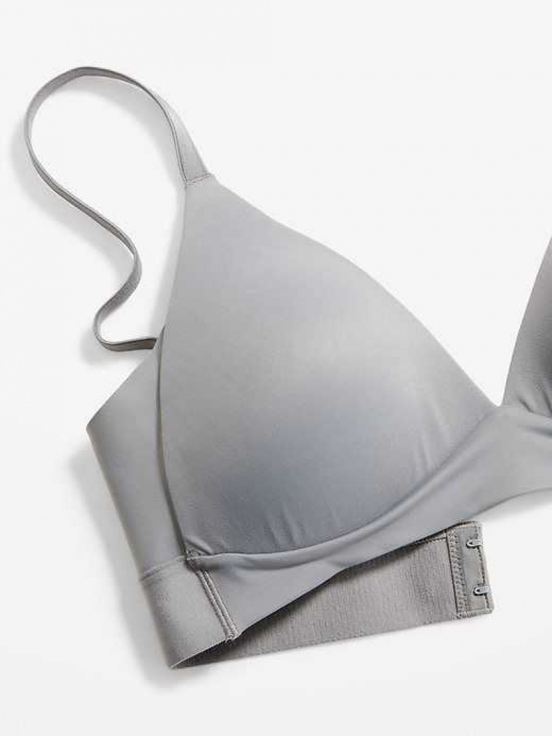 Old Navy Full-Coverage Wireless Innovation Bra Cinder Smoke | DIW947251