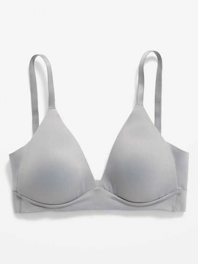 Old Navy Full-Coverage Wireless Innovation Bra Cinder Smoke | DIW947251