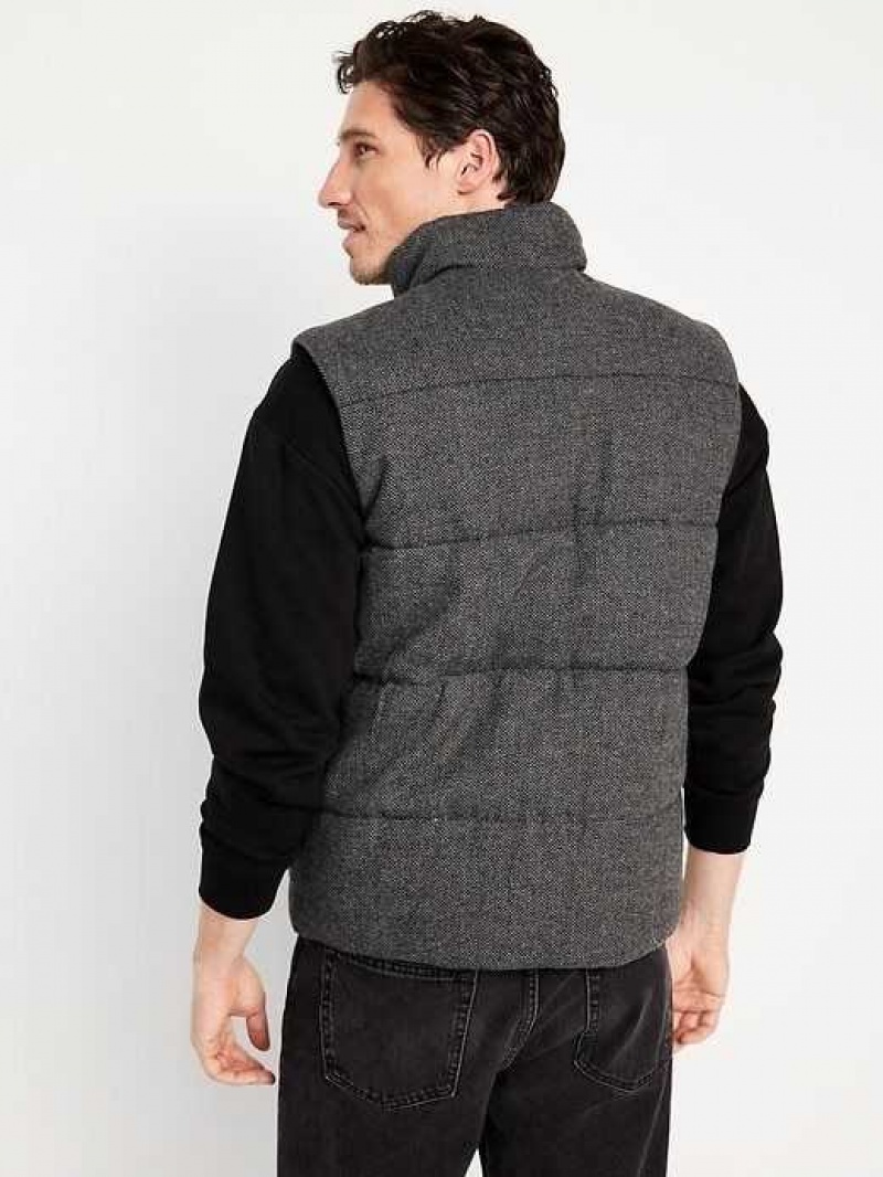 Old Navy Full-Zip Vest Grey | IRH895037