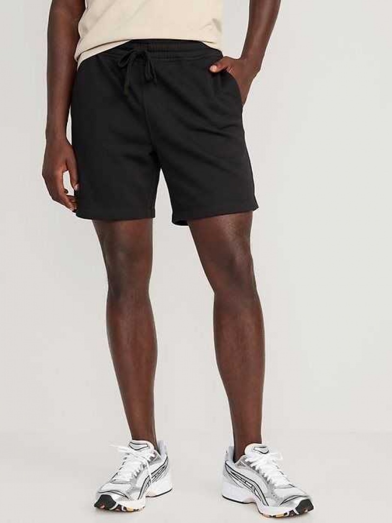 Old Navy Garment-Washed Fleece Sweat Shorts Black | PXG317520