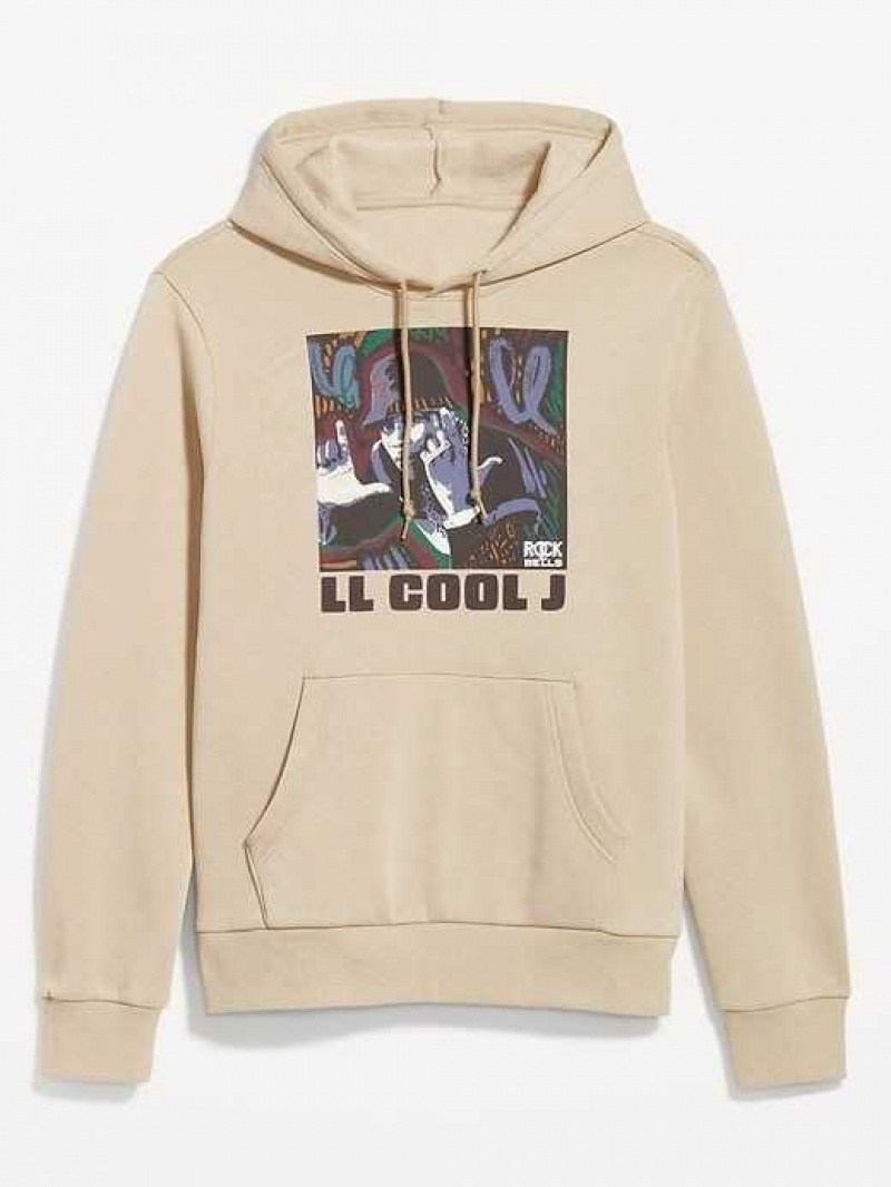 Old Navy Gender-Neutral Licensed Graphic Pullover Hoodie Ecru | PCY218439