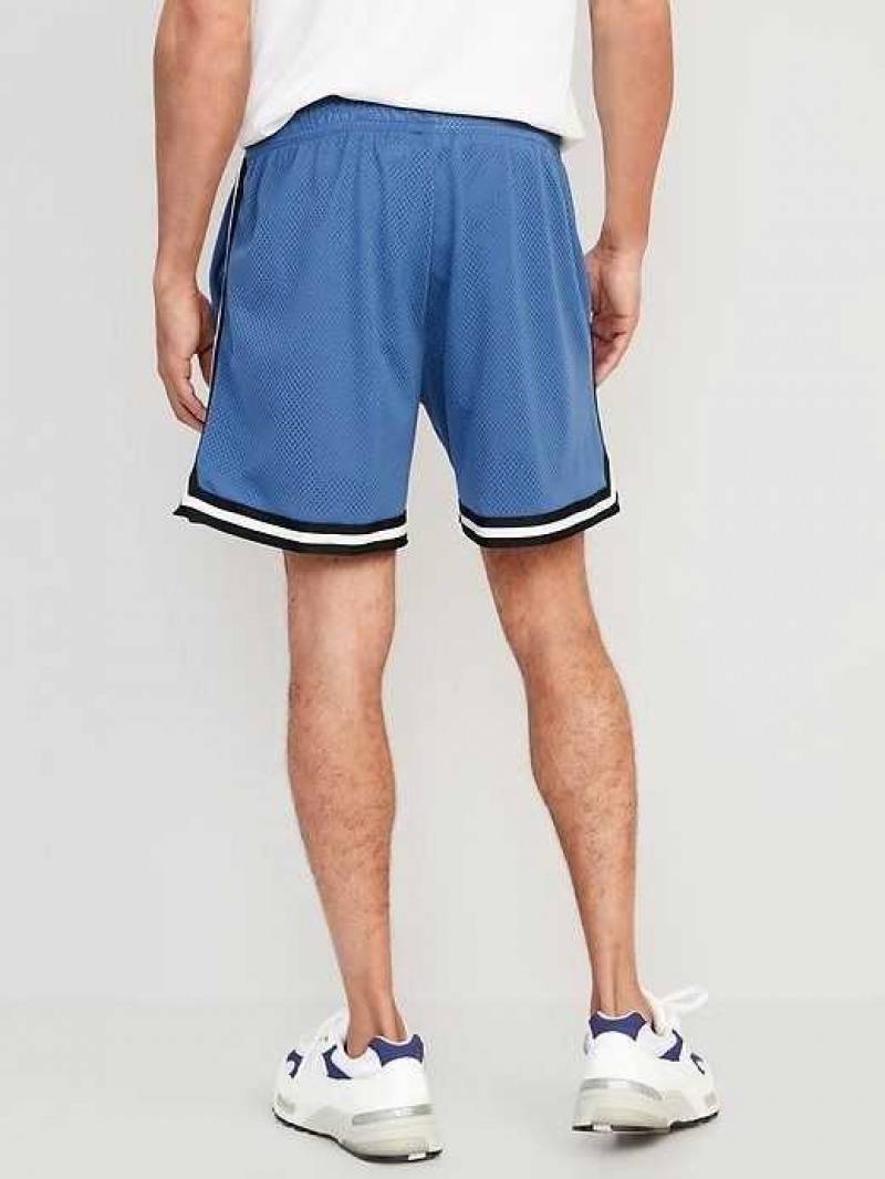 Old Navy Go-Dry Mesh Basketball Shorts Deep Blue | BFH450127