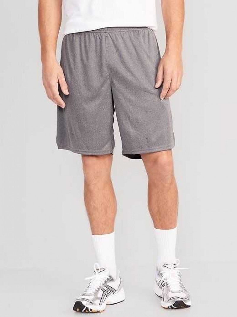 Old Navy Go-Dry Mesh Basketball Shorts Grey | NQE160245