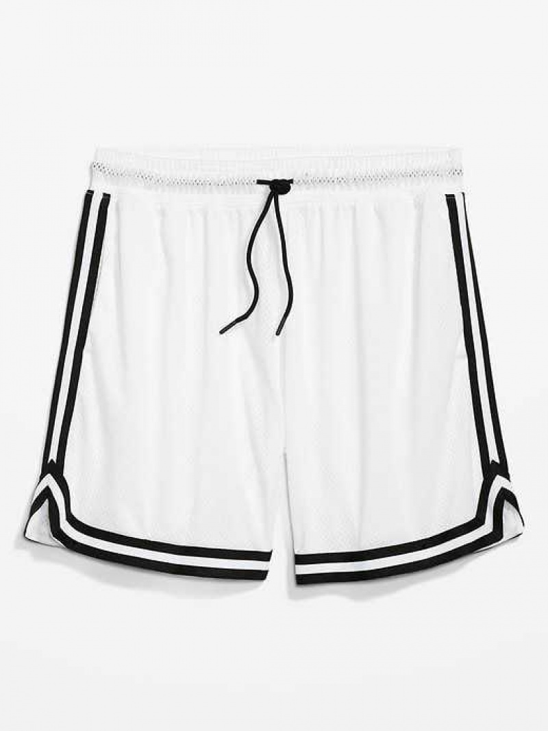 Old Navy Go-Dry Mesh Basketball Shorts White | UGH473598