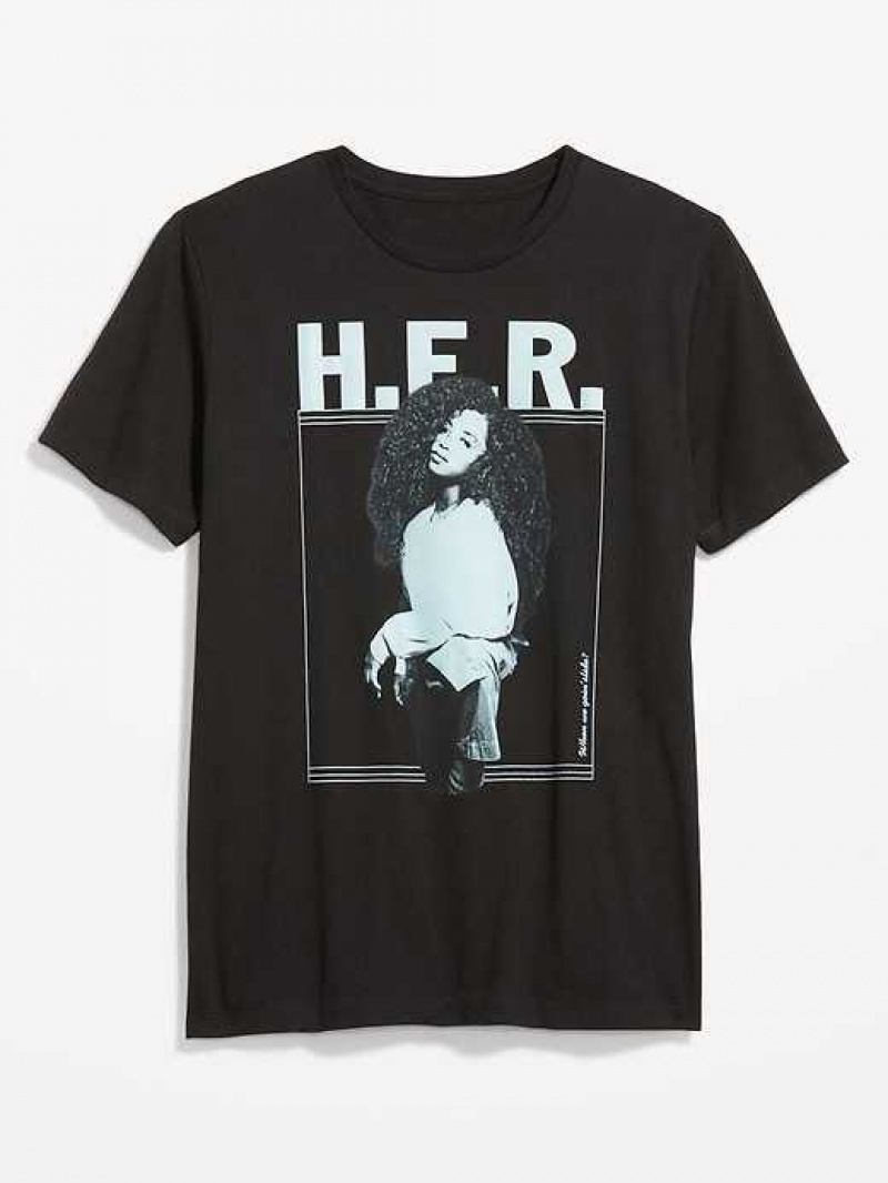 Old Navy H.E.R. Gender-Neutral T-Shirt Black | KNJ459317