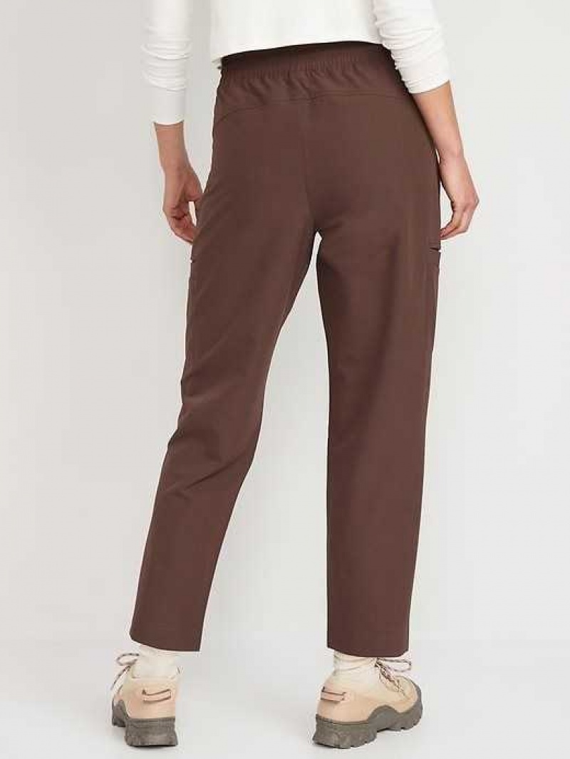 Old Navy High-Waisted All-Seasons StretchTech Slouchy Taper Cargo Pants French Roast | VFW724318