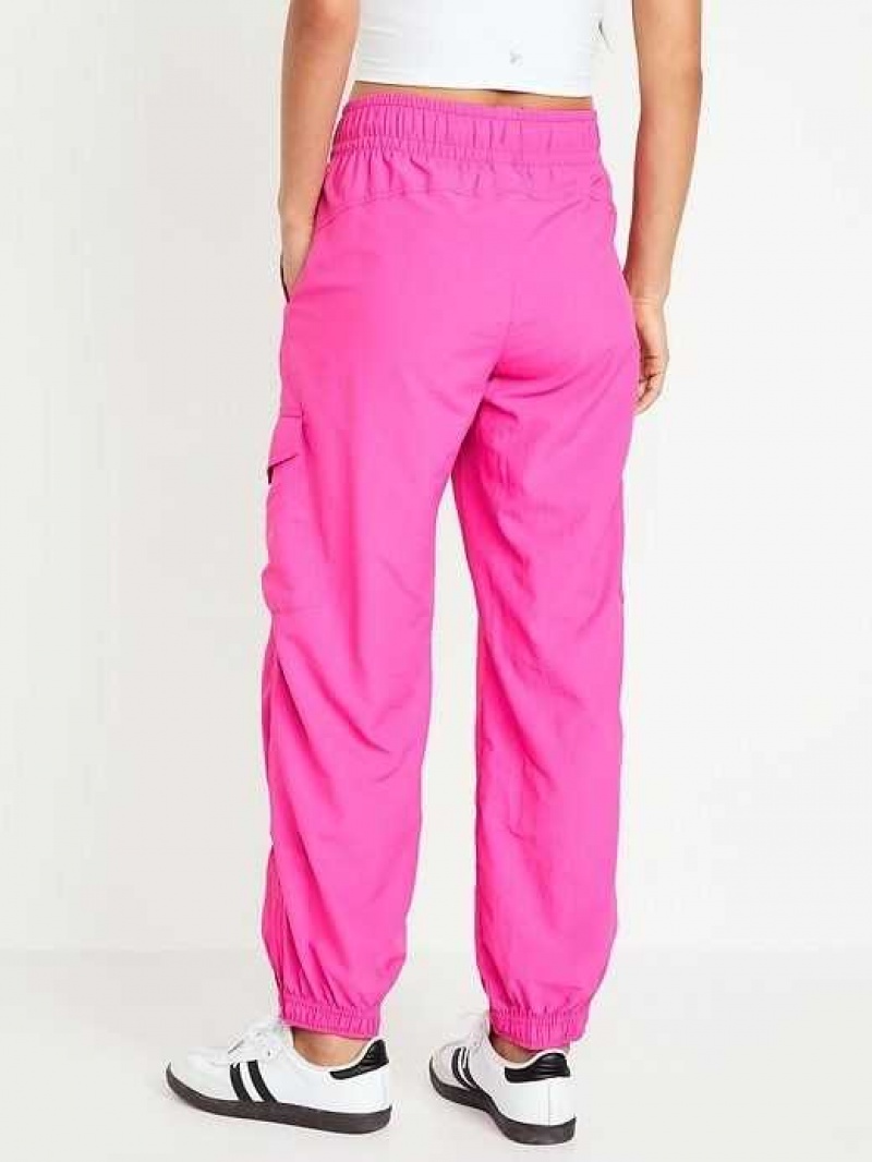 Old Navy High-Waisted Ankle-Zip Cargo Jogger Pants Flamingo Feather | QDO386570