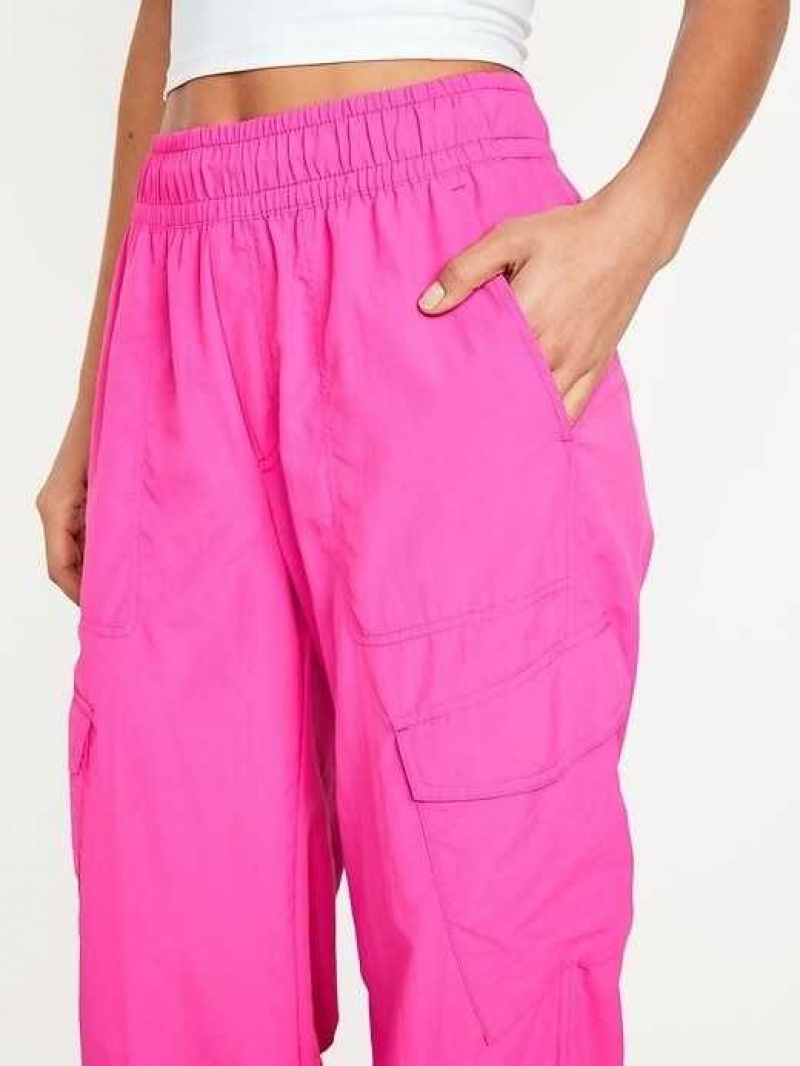 Old Navy High-Waisted Ankle-Zip Cargo Jogger Pants Flamingo Feather | QDO386570