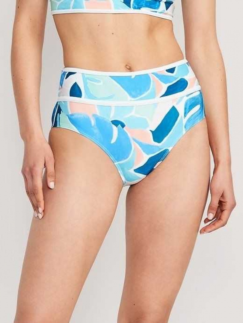 Old Navy High-Waisted Bikini Swim Bottoms Floral Rush | TPR586912