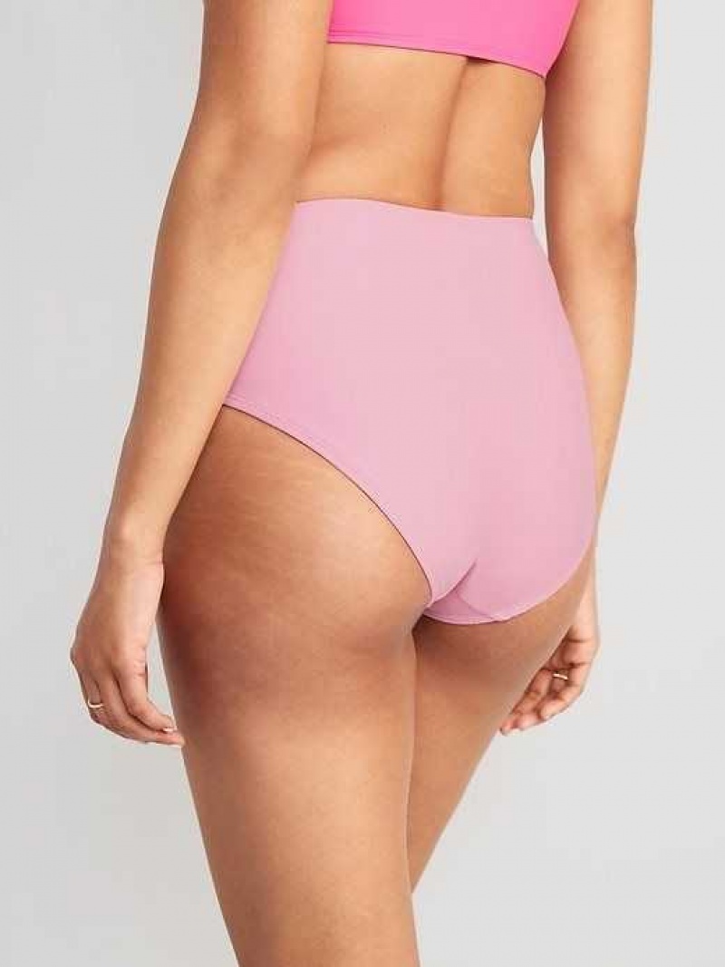 Old Navy High-Waisted Bikini Swim Bottoms Purple | ZET983745