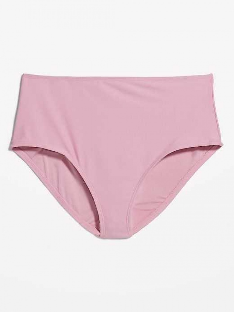 Old Navy High-Waisted Bikini Swim Bottoms Purple | ZET983745