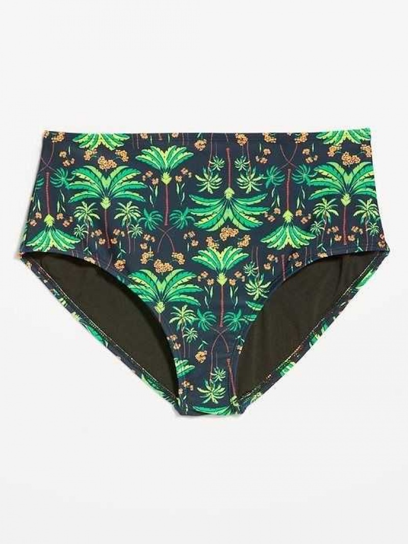 Old Navy High-Waisted Bikini Swim Bottoms Green | JDZ129538