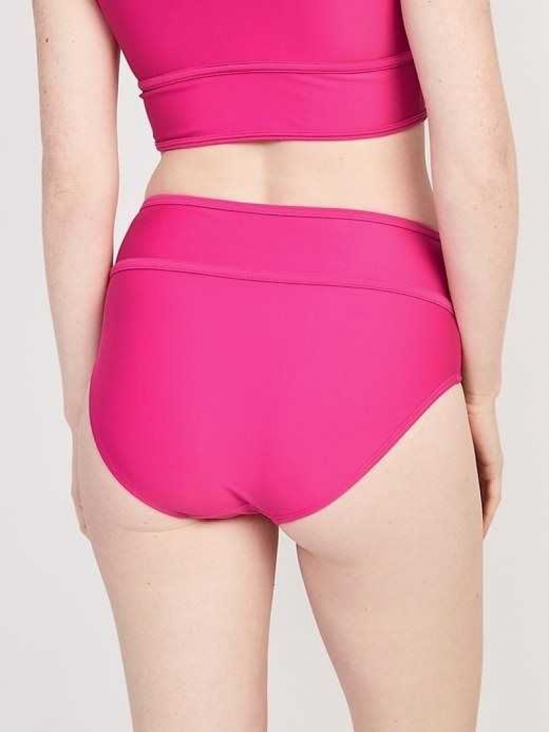 Old Navy High-Waisted Bikini Swim Bottoms Flamingo | GCK152437