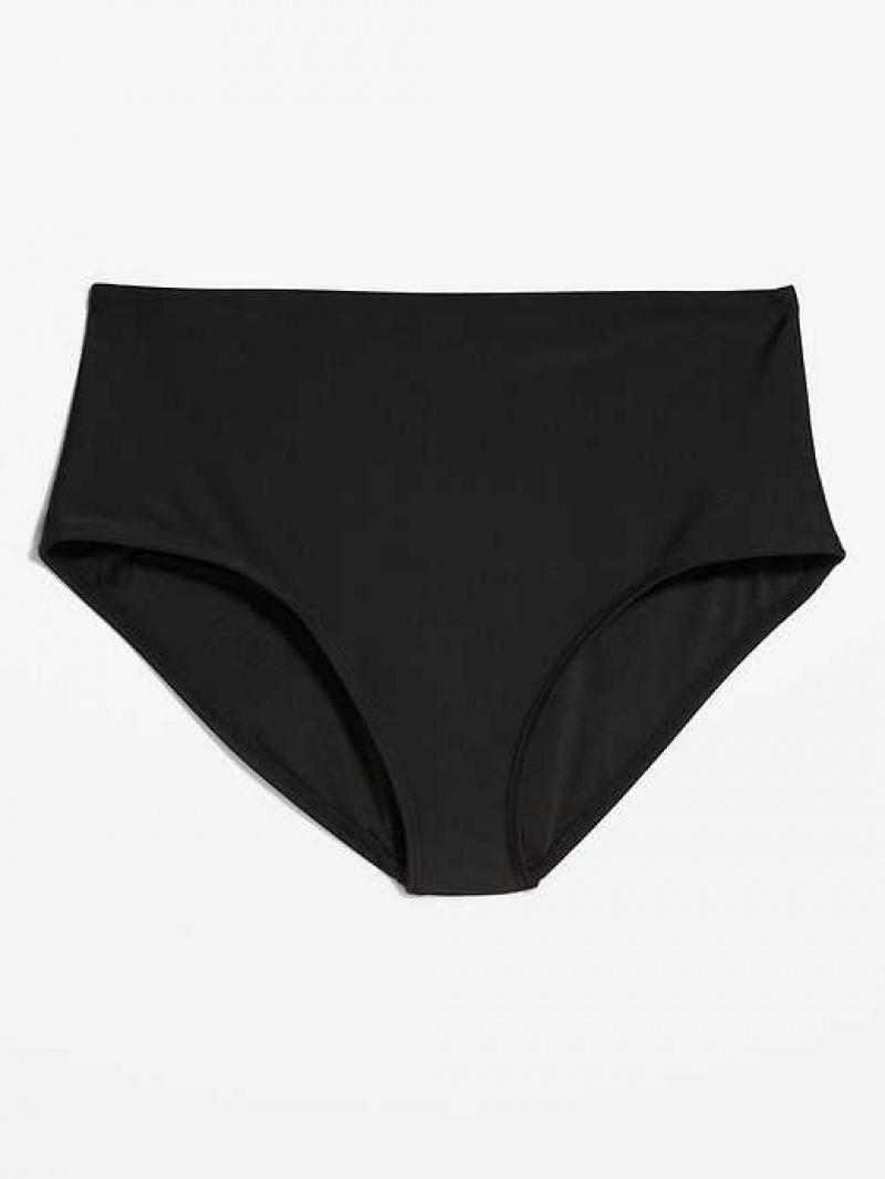 Old Navy High-Waisted Bikini Swim Bottoms Black | EZJ420819