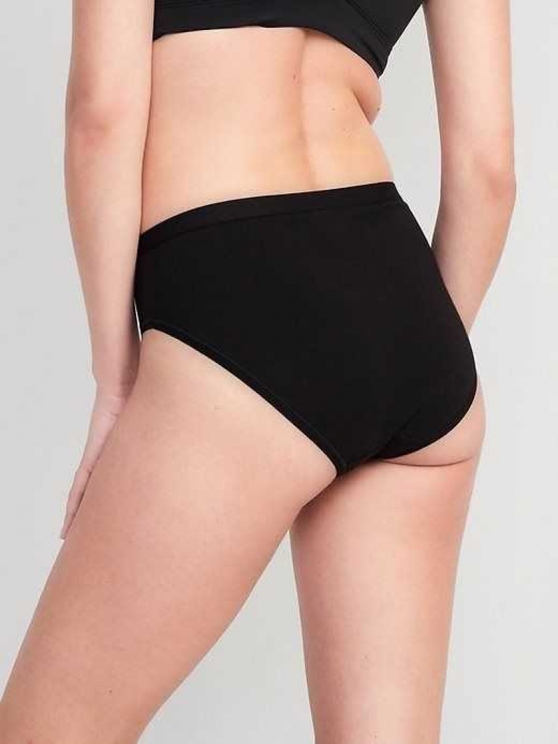 Old Navy High-Waisted Bikini Underwear Black | MCR260159