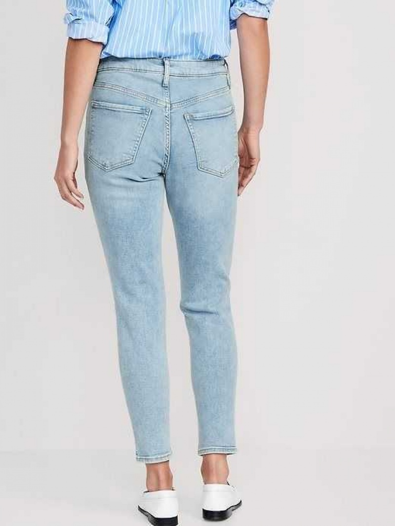 Old Navy High-Waisted Button-Fly OG Straight Extra-Stretch Ankle Jeans Mittens | OJQ352907