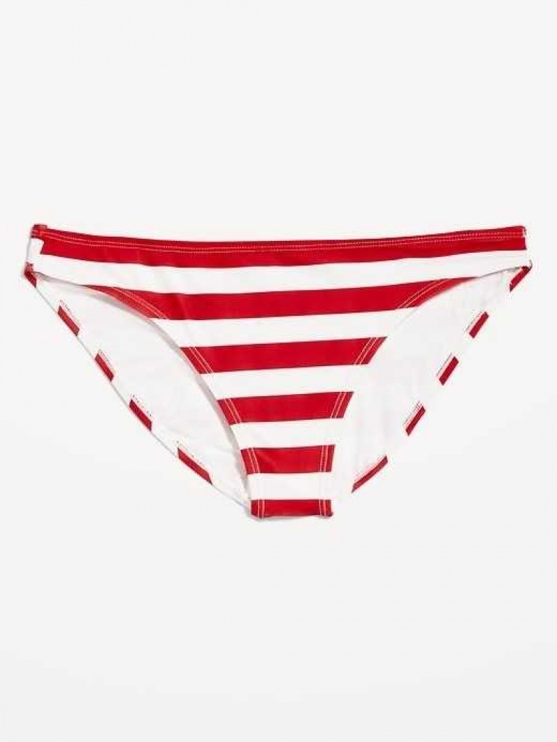 Old Navy High-Waisted Classic Bikini Swim Bottoms American Flag | VGD045389