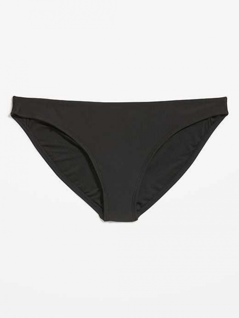 Old Navy High-Waisted Classic Bikini Swim Bottoms Black | YJH578264