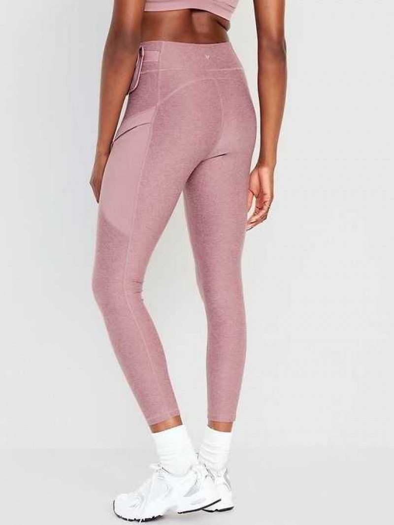 Old Navy High-Waisted Cloud+ 7/8 Leggings Woodrose | ZQW473658