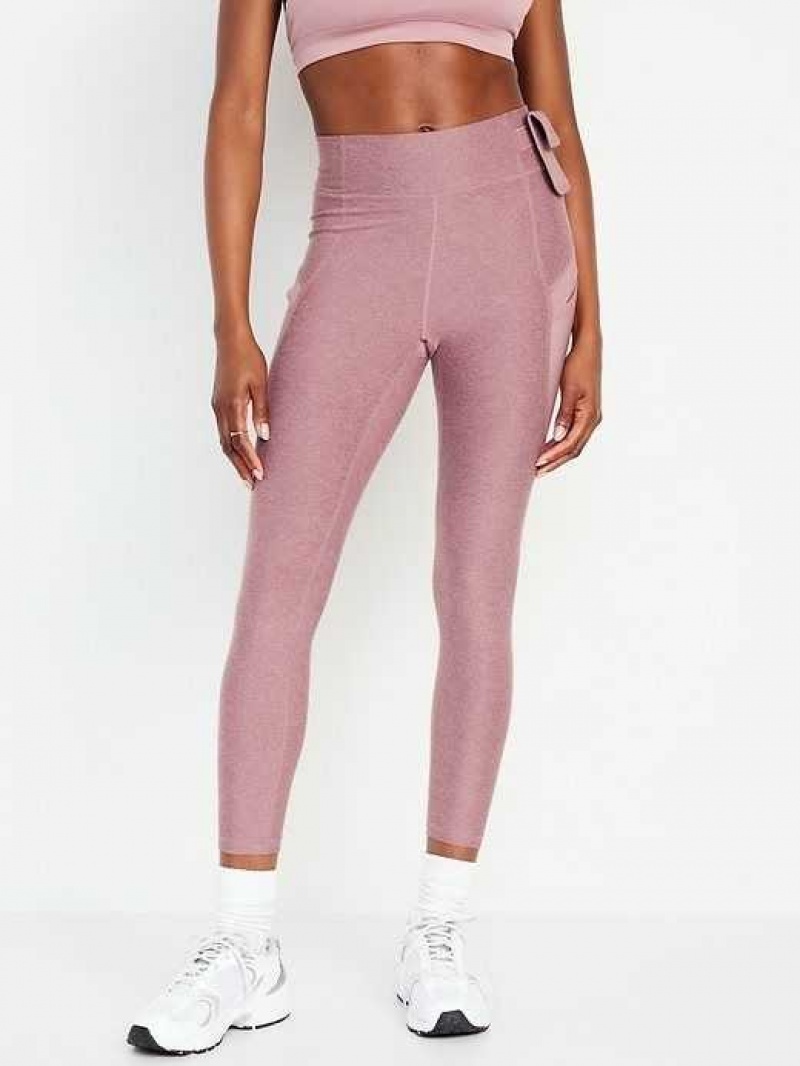 Old Navy High-Waisted Cloud+ 7/8 Leggings Woodrose | ZQW473658