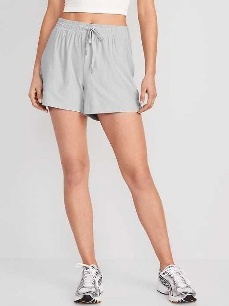 Old Navy High-Waisted Cloud 94 Soft Shorts Grey | CGZ490718