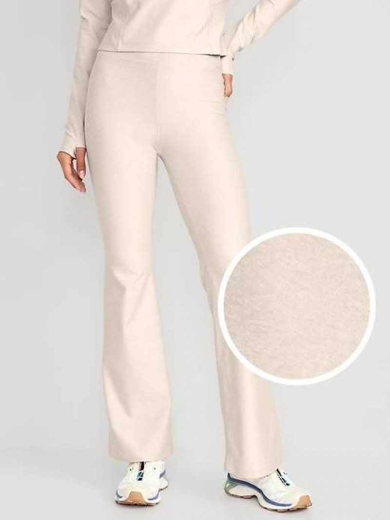 Old Navy High-Waisted Cloud+ Flare Leggings Beige | RTW317928