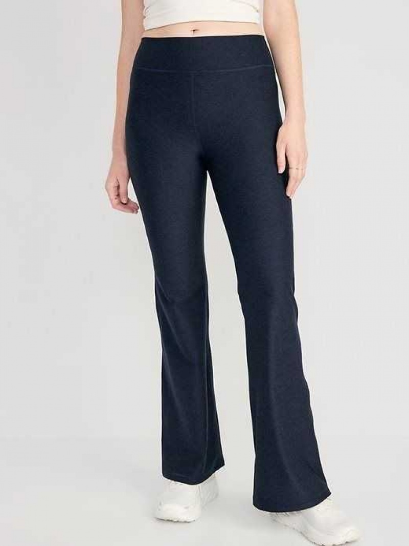 Old Navy High-Waisted Cloud+ Flare Leggings Navy | GIM625943