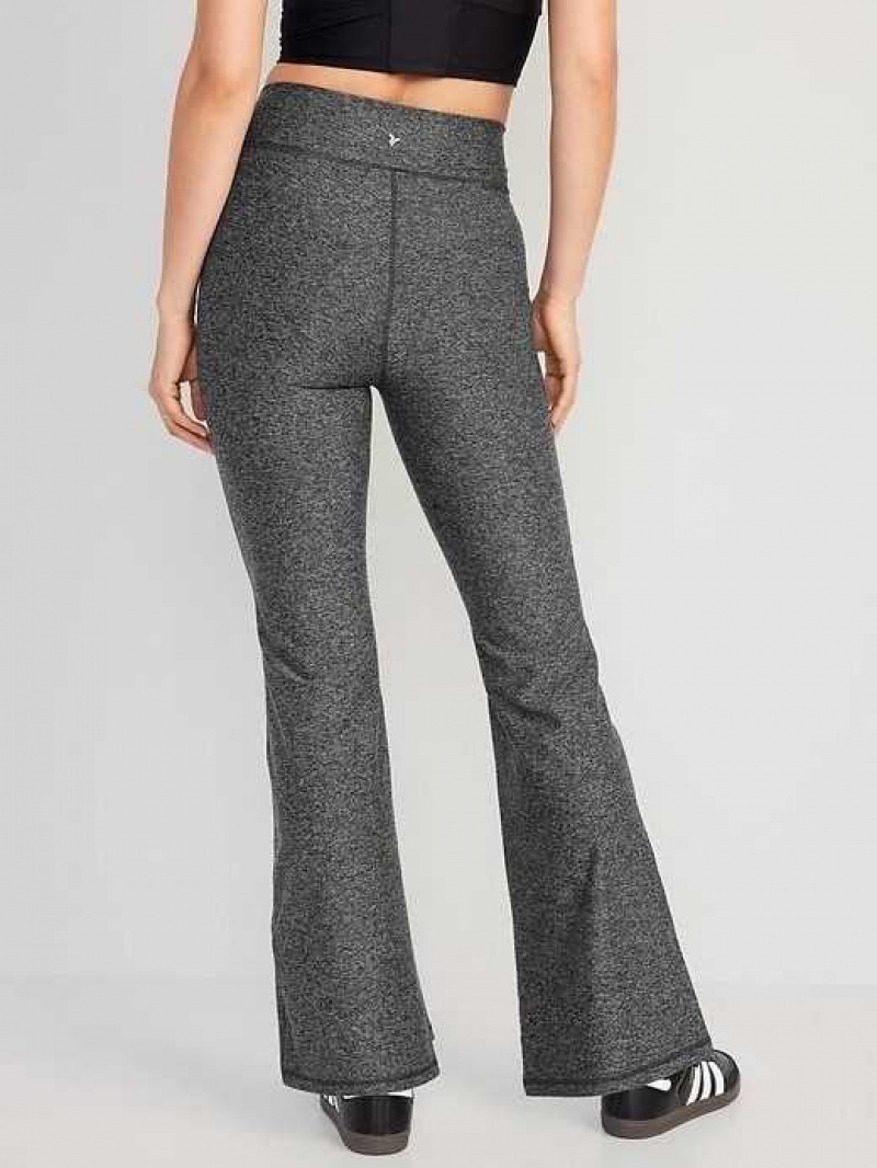 Old Navy High-Waisted Cloud+ Flare Leggings Dark Grey | EKS472890