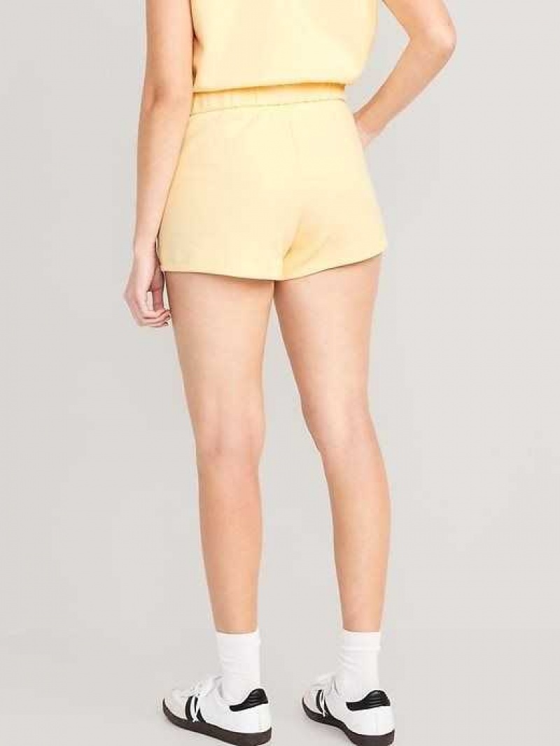 Old Navy High-Waisted Dynamic Fleece Shorts Cool Almond | IMP528647