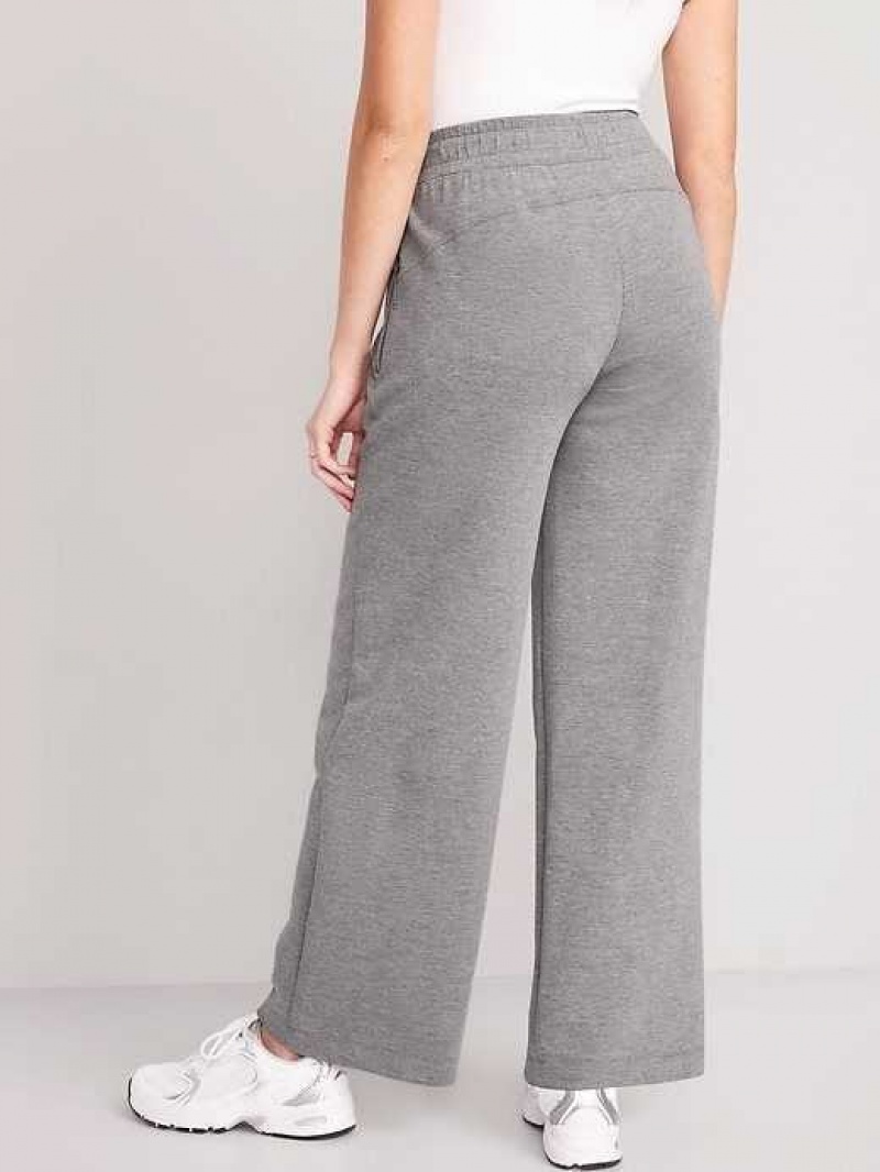 Old Navy High-Waisted Dynamic Fleece Wide-Leg Pants Grey | JAM057932