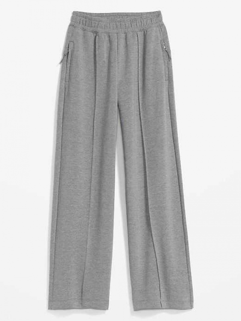 Old Navy High-Waisted Dynamic Fleece Wide-Leg Pants Grey | JAM057932