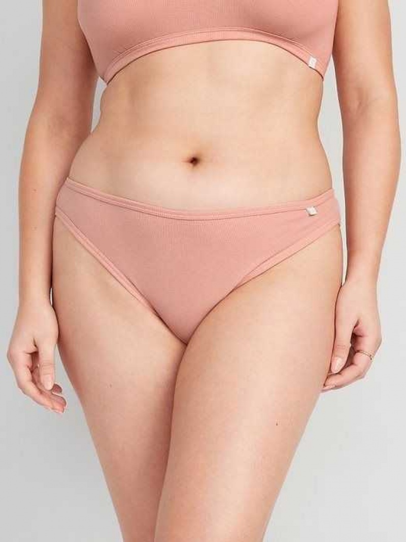 Old Navy High-Waisted French-Cut Rib-Knit Bikini Underwear Coastal Plain | WXM847192