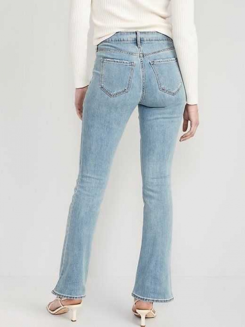 Old Navy High-Waisted Kicker Boot-Cut Jeans Light Wash | ULY026357