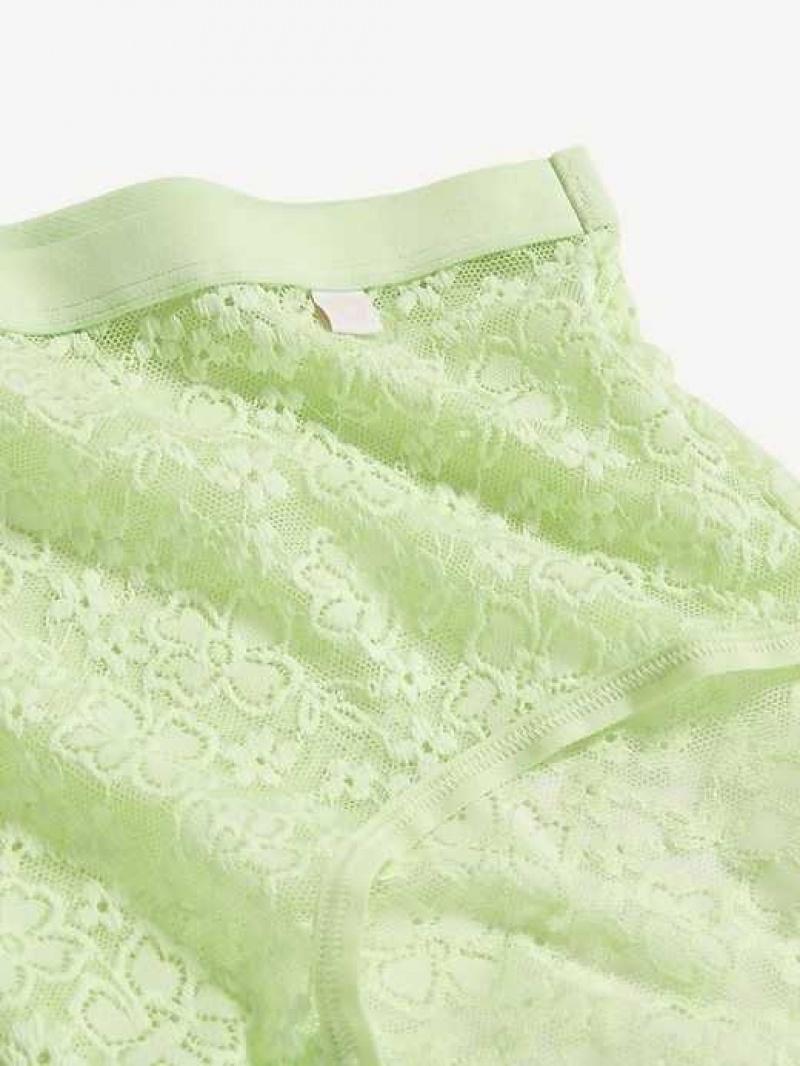 Old Navy High-Waisted Lace Bikini Underwear Soft Limon | ITD492837