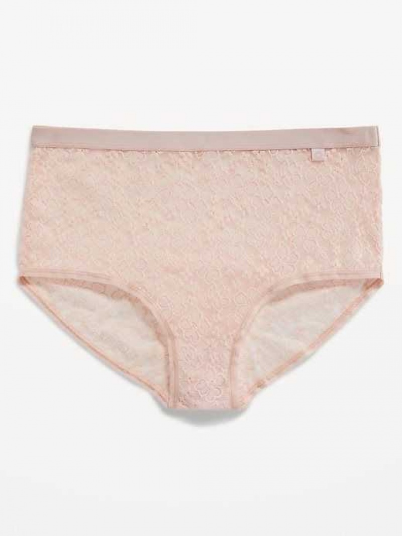 Old Navy High-Waisted Lace Bikini Underwear Pinkapedia | DJY295867