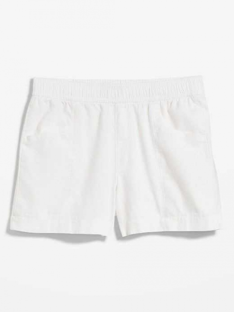 Old Navy High-Waisted Linen-Blend Shorts White | VOS850317