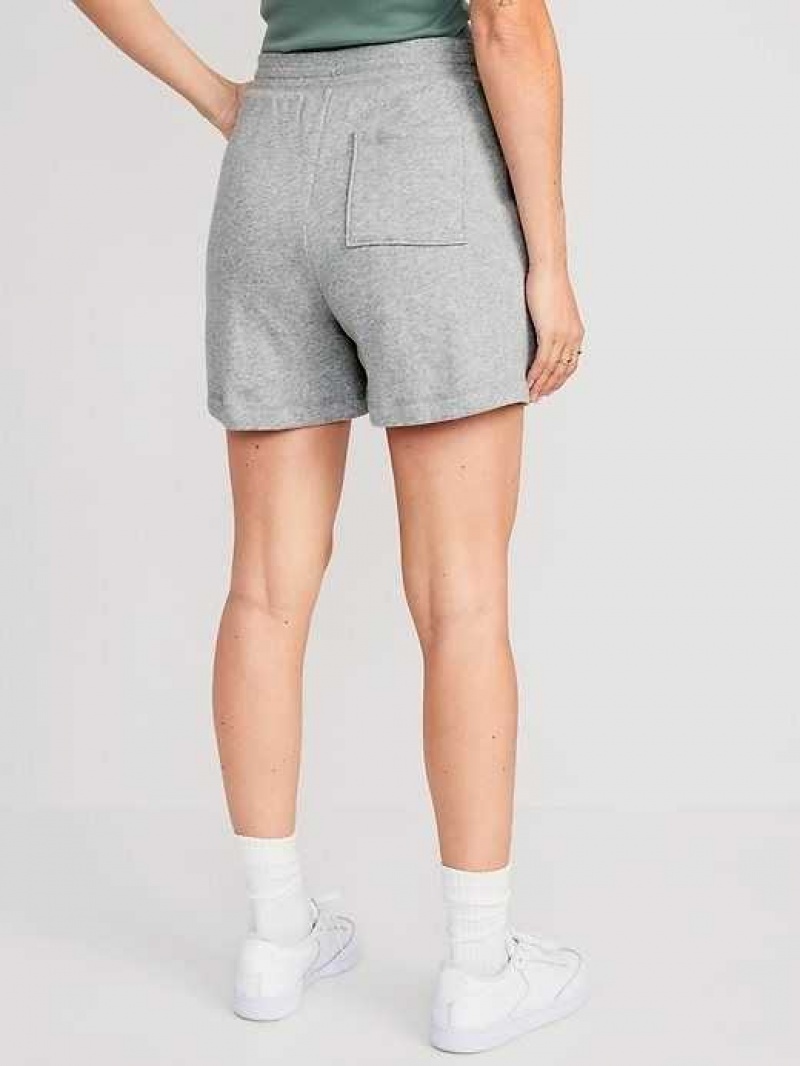 Old Navy High-Waisted Lounge Sweat Shorts Grey | HJI502186