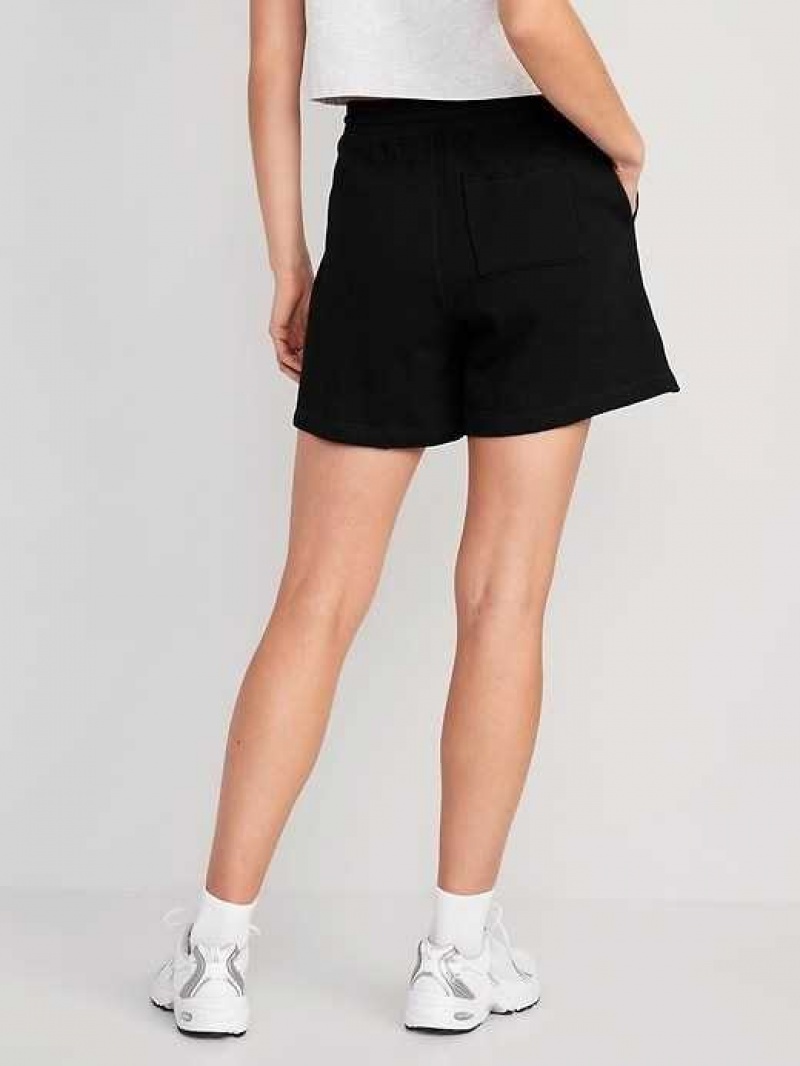 Old Navy High-Waisted Lounge Sweat Shorts Black | BSM083794