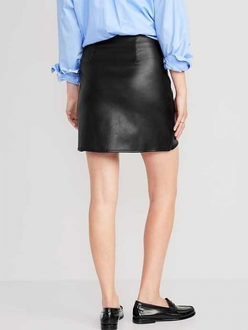 Old Navy High-Waisted Mini Skirt Blackjack | VPQ759043